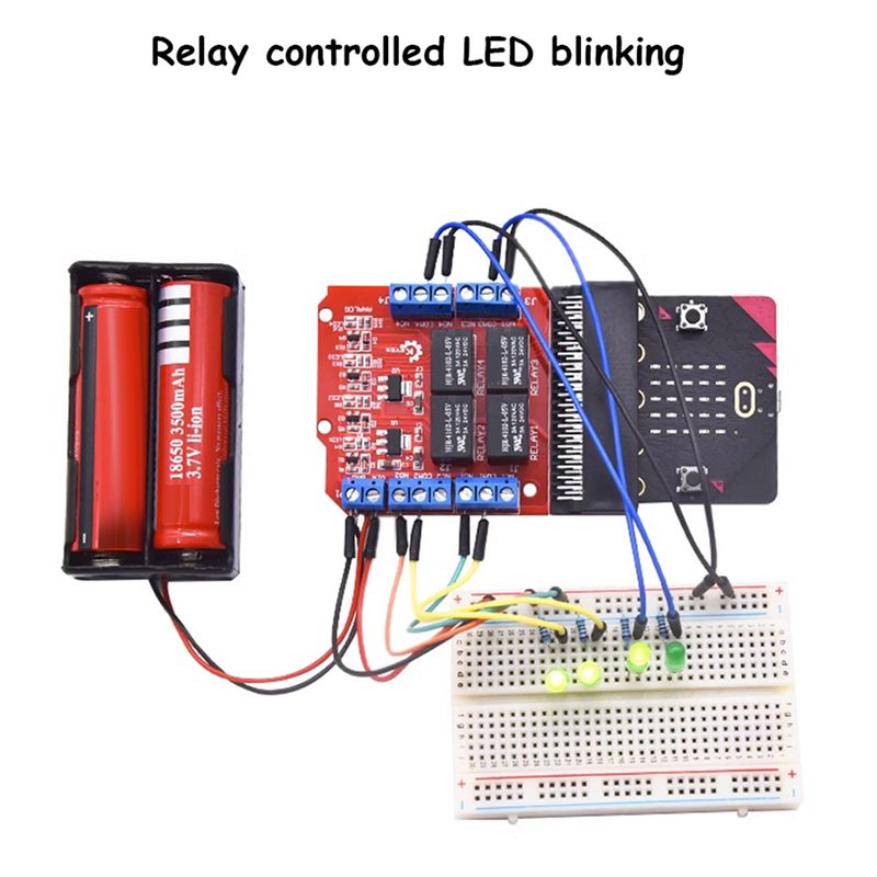 Relay Module 4 Channel - A64I Microbit 4 Channel Relay Module