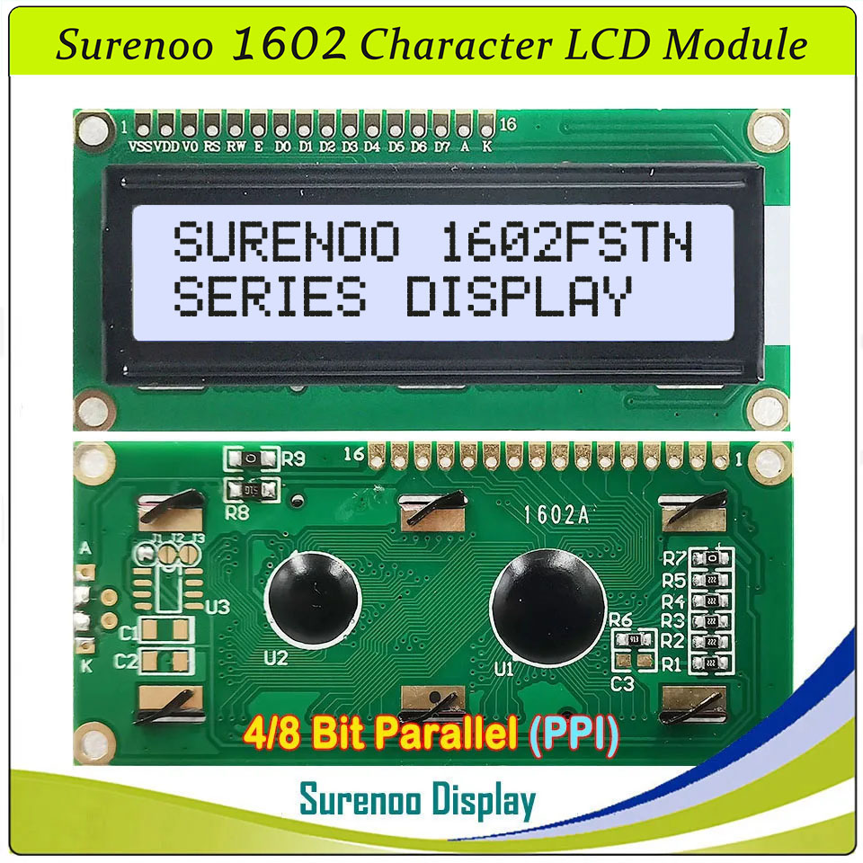 Surenoo 1602 16X2 162 5V 4-Bit - đánh giá và giá Lcd 1602