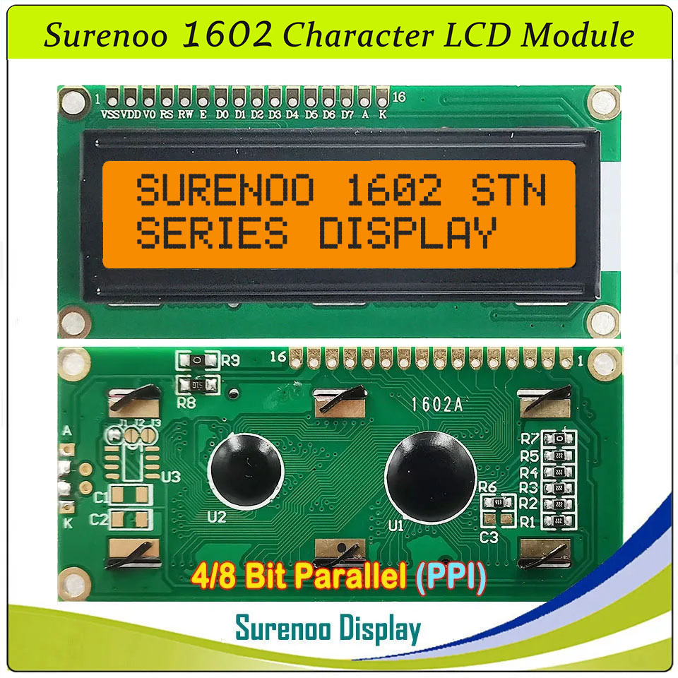 Surenoo 1602 16X2 162 5V 4-Bit - đánh giá và giá Lcd 1602