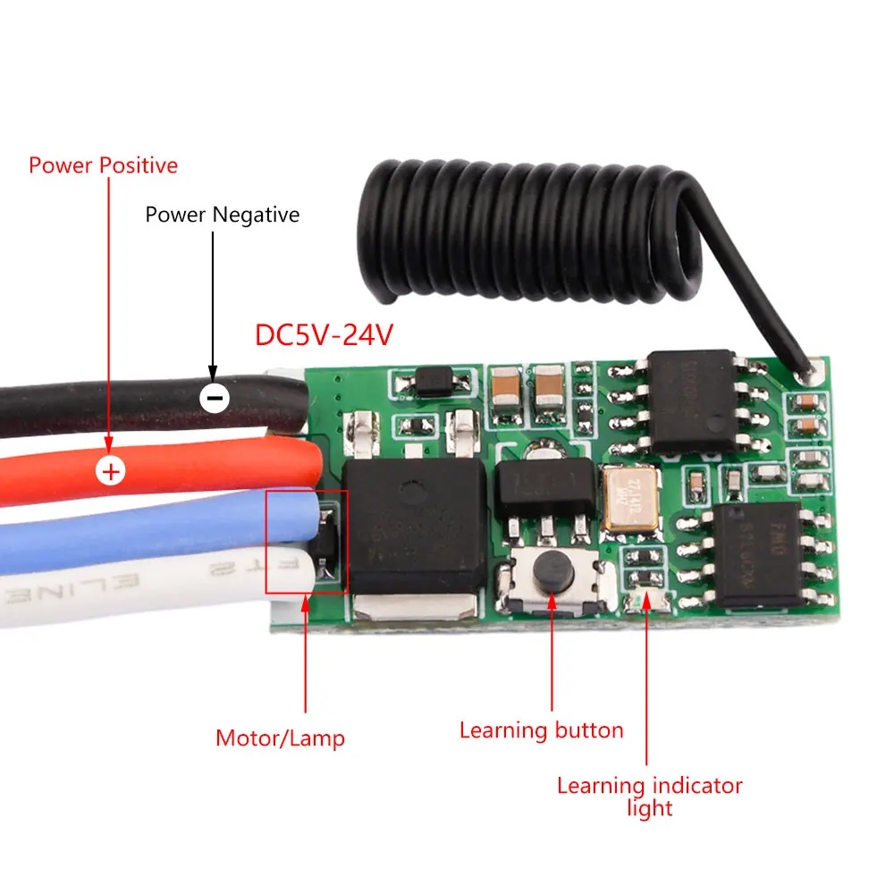 DC 3.7V-24V 433MHz Mini Wirele - đánh giá và giá Ir Remote Module