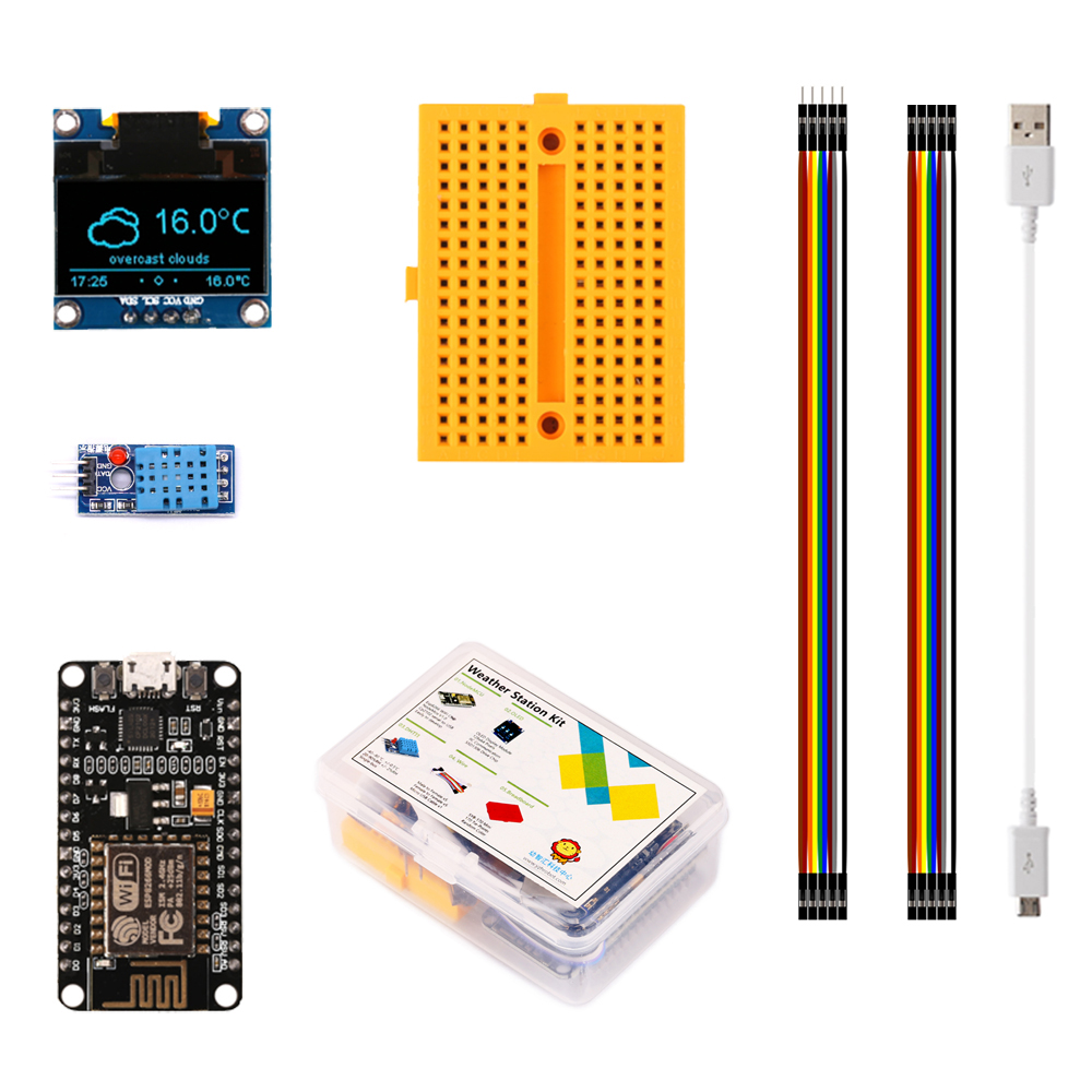 ESP8266 Trạm Thời Tiết DIY Bộ  - đánh giá và giá Oled Display 0.96