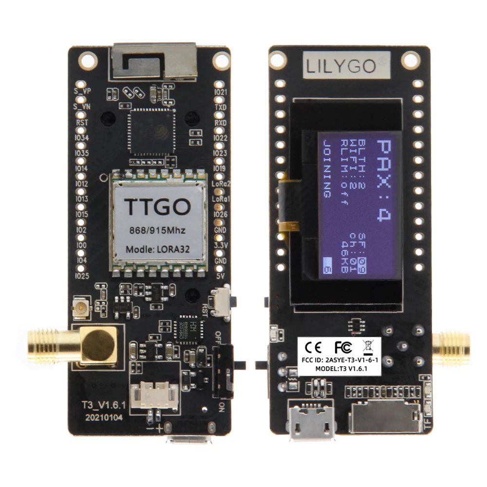 LILYGO® TTGO LoRa32 V2.1_1.6 V - đánh giá và giá Oled Display 0.96