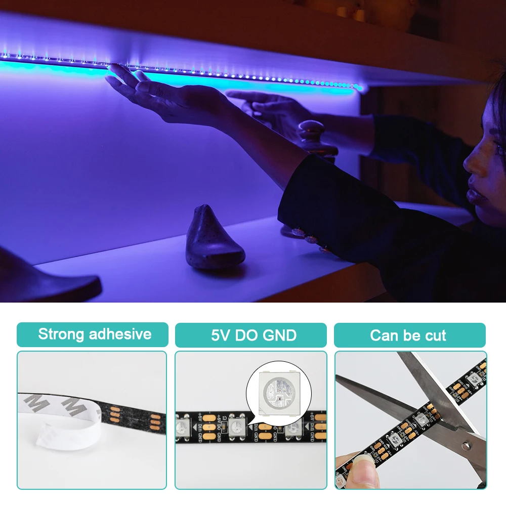 5V WS2812B Pixel RGB Led Strip - đánh giá và giá Ws2812B Strip 5V