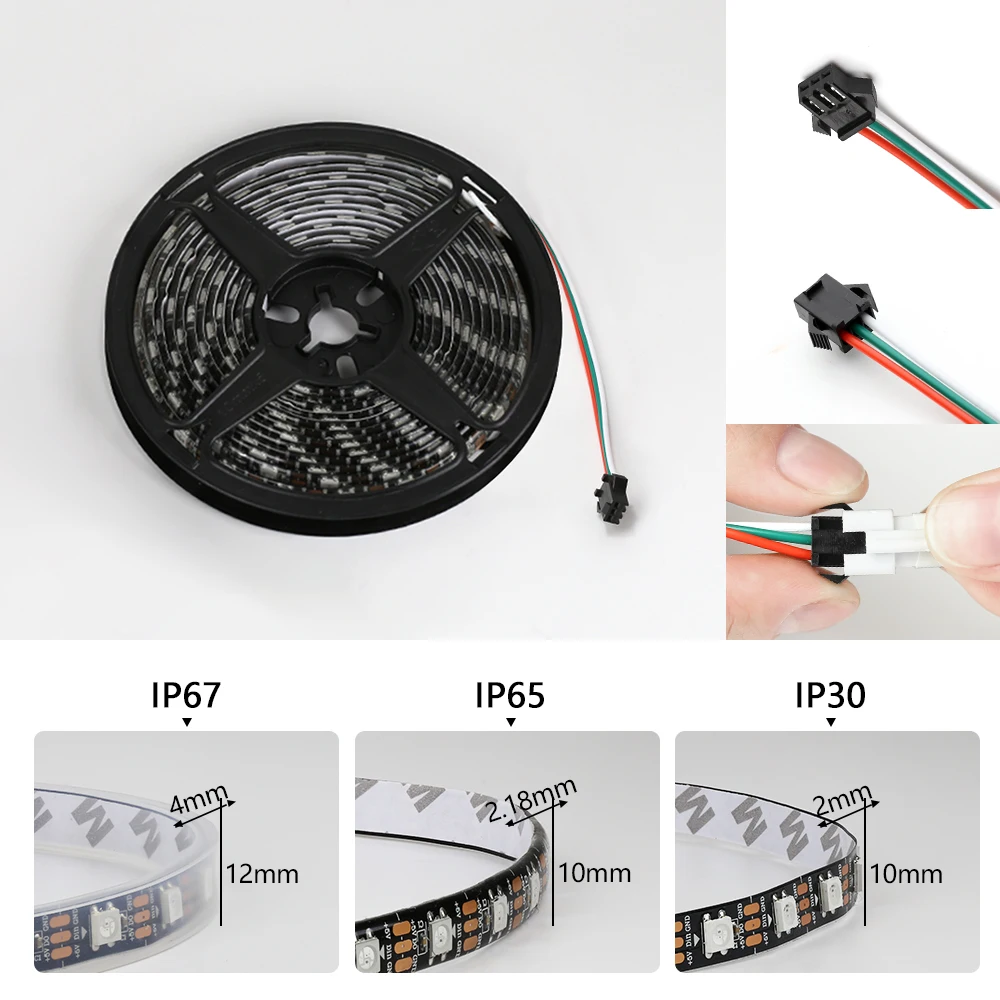 5V WS2812B Pixel RGB Led Strip - đánh giá và giá Ws2812B Strip 5V