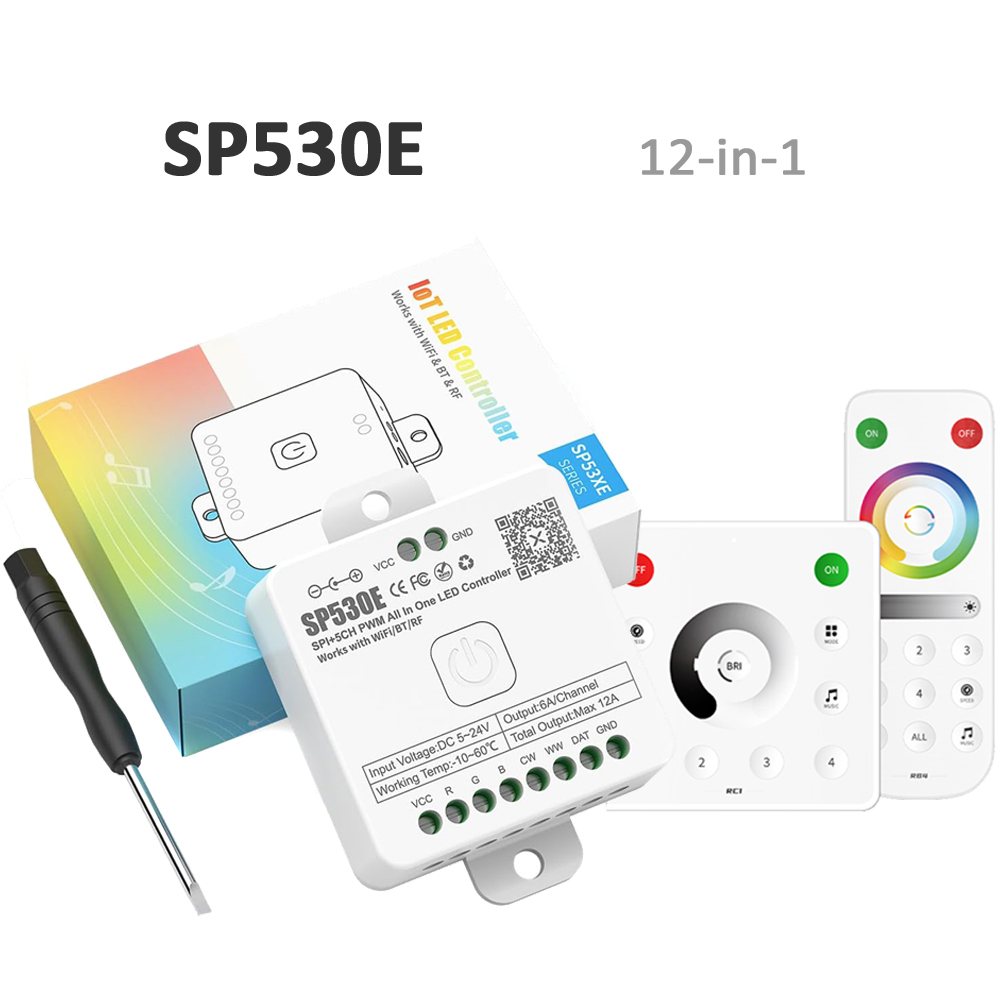 SP530E Wifi Bluetooth LED Cont - đánh giá và giá Ws2812B Strip 5V