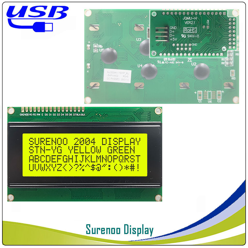 LCD2USB USB 204 20X4 2004 Nhân - đánh giá và giá Lcd 1602