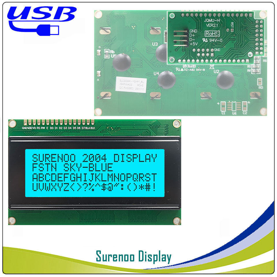 LCD2USB USB 204 20X4 2004 Nhân - đánh giá và giá Lcd 1602