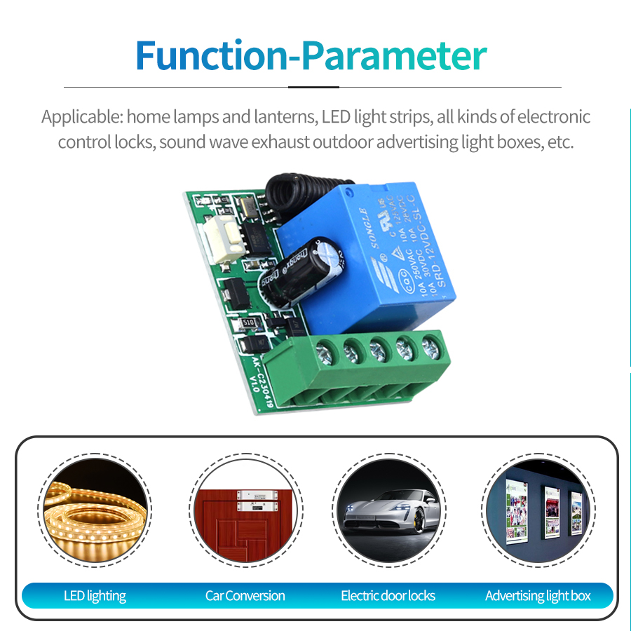 433MHz DIY Wireless Switch DC1 - đánh giá và giá Ir Remote Module