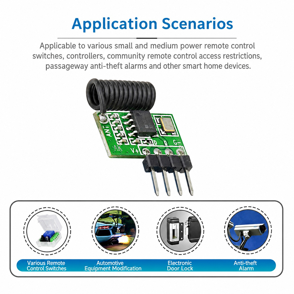 315MHz/433MHz Superheterodyne  - đánh giá và giá Ir Remote Module
