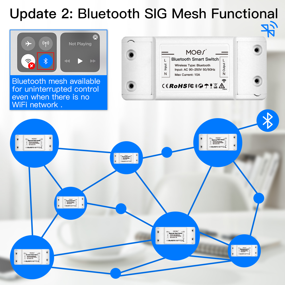 MOES Bluetooth Công Tắc Thông  - đánh giá và giá Joystick Module