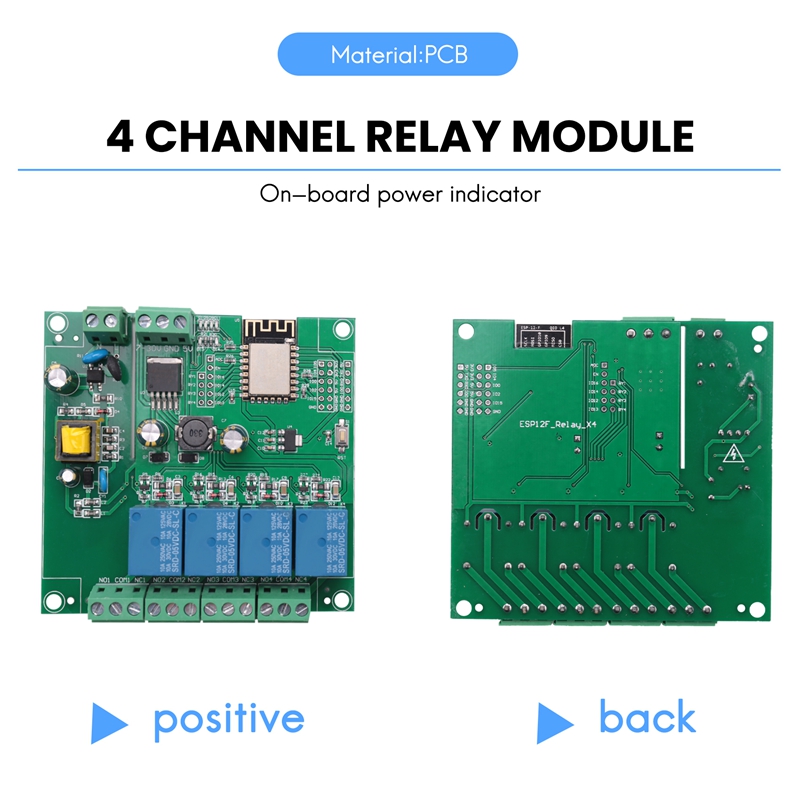 ESP8266 Wireless WIFI 4 Channe - đánh giá và giá Relay Module 4 Channel